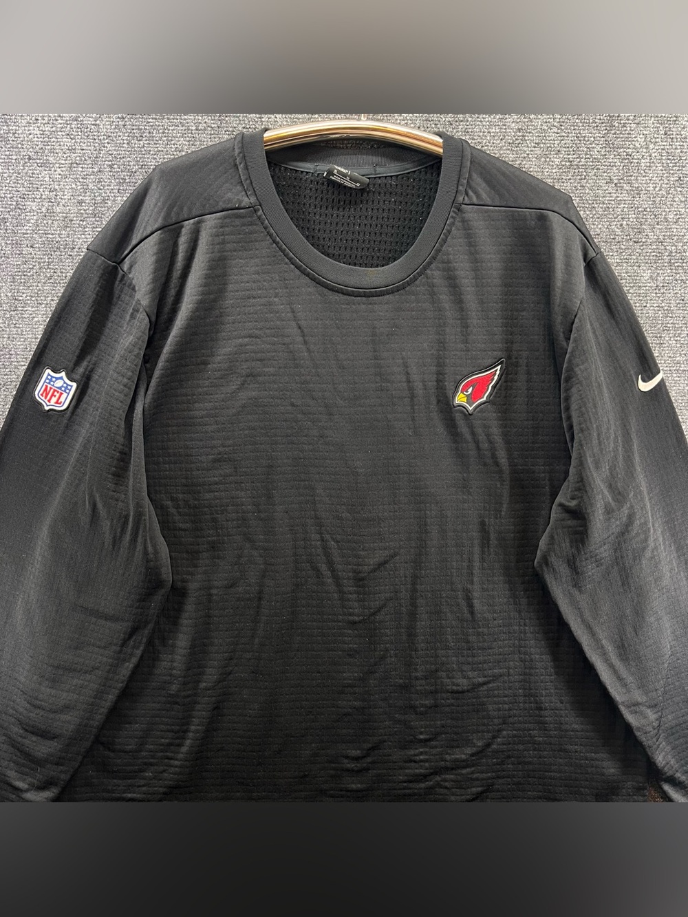 Arizona Cardinals Nike On Field DriFit L/S Sweatshirt XL Team Issued Coach Black